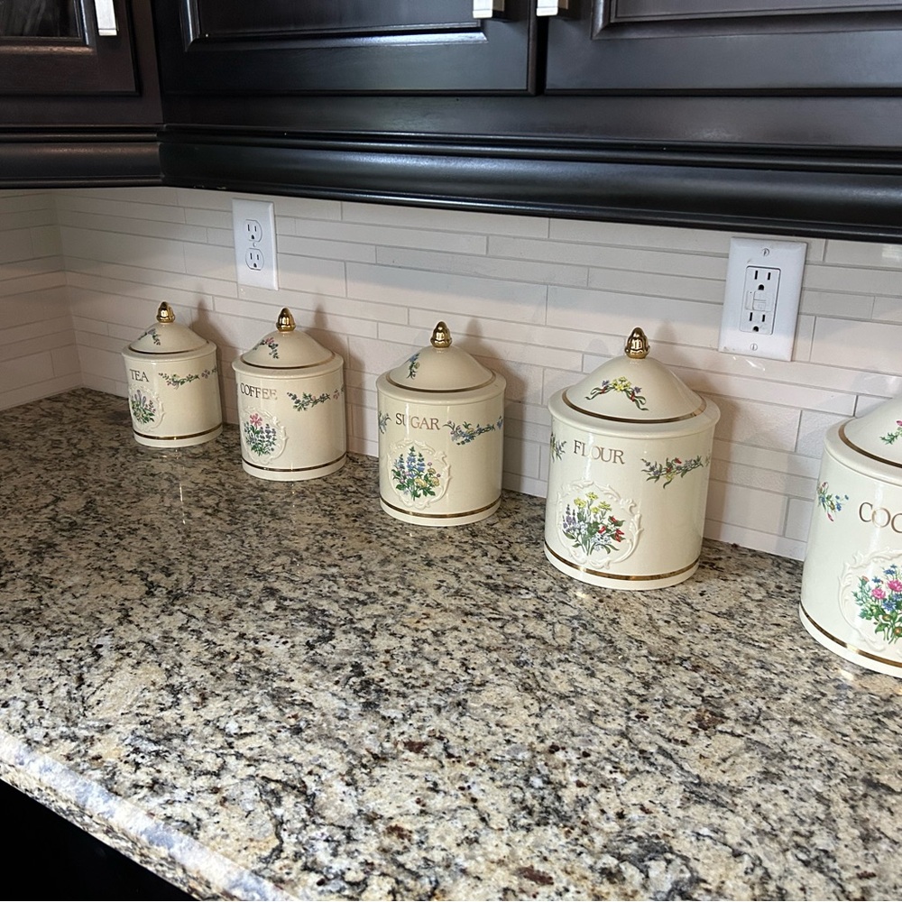 Lenox cansiter set vintage